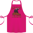 Can't Bullsh!t a Bullshiter Funny Offensive Cotton Apron 100% Organic Pink