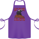 Can't Bullsh!t a Bullshiter Funny Offensive Cotton Apron 100% Organic Purple