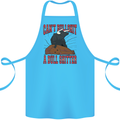 Can't Bullsh!t a Bullshiter Funny Offensive Cotton Apron 100% Organic Turquoise