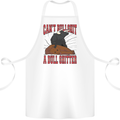 Can't Bullsh!t a Bullshiter Funny Offensive Cotton Apron 100% Organic White