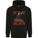 Can't Bullsh!t a Bullshiter Funny Offensive Mens 80% Cotton Hoodie Black