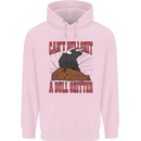 Can't Bullsh!t a Bullshiter Funny Offensive Mens 80% Cotton Hoodie Light Pink