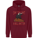 Can't Bullsh!t a Bullshiter Funny Offensive Mens 80% Cotton Hoodie Maroon