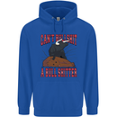 Can't Bullsh!t a Bullshiter Funny Offensive Mens 80% Cotton Hoodie Royal Blue