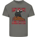 Can't Bullsh!t a Bullshiter Funny Offensive Mens Cotton T-Shirt Tee Top Charcoal
