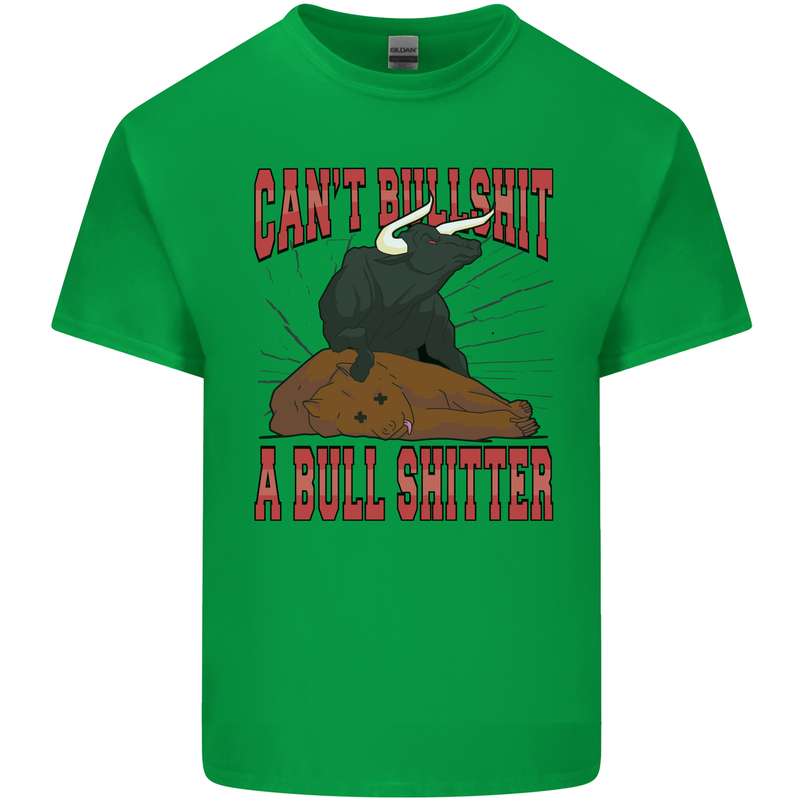 Can't Bullsh!t a Bullshiter Funny Offensive Mens Cotton T-Shirt Tee Top Irish Green