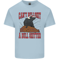 Can't Bullsh!t a Bullshiter Funny Offensive Mens Cotton T-Shirt Tee Top Light Blue