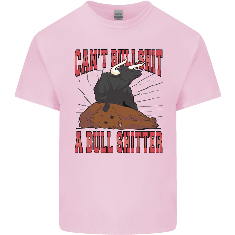 Can't Bullsh!t a Bullshiter Funny Offensive Mens Cotton T-Shirt Tee Top Light Pink