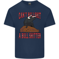 Can't Bullsh!t a Bullshiter Funny Offensive Mens Cotton T-Shirt Tee Top Navy Blue