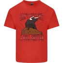 Can't Bullsh!t a Bullshiter Funny Offensive Mens Cotton T-Shirt Tee Top Red