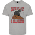 Can't Bullsh!t a Bullshiter Funny Offensive Mens Cotton T-Shirt Tee Top Sports Grey