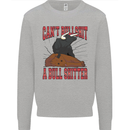 Can't Bullsh!t a Bullshiter Funny Offensive Mens Sweatshirt Jumper Sports Grey