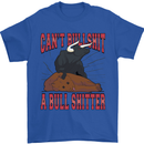Can't Bullsh!t a Bullshiter Funny Offensive Mens T-Shirt 100% Cotton Royal Blue