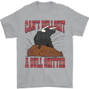 Can't Bullsh!t a Bullshiter Funny Offensive Mens T-Shirt 100% Cotton Sports Grey