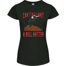 Can't Bullsh!t a Bullshiter Funny Offensive Womens Petite Cut T-Shirt Black