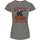 Can't Bullsh!t a Bullshiter Funny Offensive Womens Petite Cut T-Shirt Charcoal