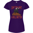 Can't Bullsh!t a Bullshiter Funny Offensive Womens Petite Cut T-Shirt Purple