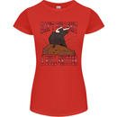 Can't Bullsh!t a Bullshiter Funny Offensive Womens Petite Cut T-Shirt Red