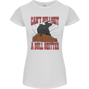 Can't Bullsh!t a Bullshiter Funny Offensive Womens Petite Cut T-Shirt White