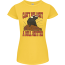 Can't Bullsh!t a Bullshiter Funny Offensive Womens Petite Cut T-Shirt Yellow