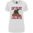 Can't Bullsh!t a Bullshiter Funny Offensive Womens Wider Cut T-Shirt White