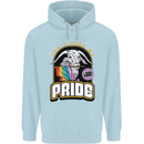 Can't Hide My Pride LGBT Gay Awareness Childrens Kids Hoodie Light Blue