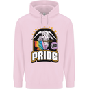 Can't Hide My Pride LGBT Gay Awareness Childrens Kids Hoodie Light Pink