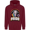 Can't Hide My Pride LGBT Gay Awareness Childrens Kids Hoodie Maroon
