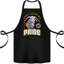 Can't Hide My Pride LGBT Gay Awareness Cotton Apron 100% Organic Black