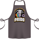 Can't Hide My Pride LGBT Gay Awareness Cotton Apron 100% Organic Dark Grey