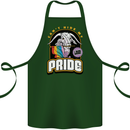 Can't Hide My Pride LGBT Gay Awareness Cotton Apron 100% Organic Forest Green