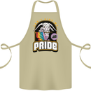 Can't Hide My Pride LGBT Gay Awareness Cotton Apron 100% Organic Khaki