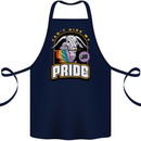 Can't Hide My Pride LGBT Gay Awareness Cotton Apron 100% Organic Navy Blue