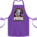 Can't Hide My Pride LGBT Gay Awareness Cotton Apron 100% Organic Purple