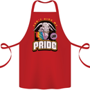 Can't Hide My Pride LGBT Gay Awareness Cotton Apron 100% Organic Red