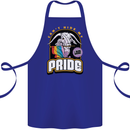 Can't Hide My Pride LGBT Gay Awareness Cotton Apron 100% Organic Royal Blue