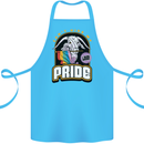 Can't Hide My Pride LGBT Gay Awareness Cotton Apron 100% Organic Turquoise