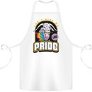 Can't Hide My Pride LGBT Gay Awareness Cotton Apron 100% Organic White
