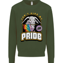 Can't Hide My Pride LGBT Gay Awareness Kids Sweatshirt Jumper Forest Green