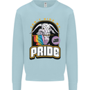 Can't Hide My Pride LGBT Gay Awareness Kids Sweatshirt Jumper Light Blue