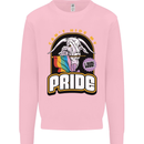 Can't Hide My Pride LGBT Gay Awareness Kids Sweatshirt Jumper Light Pink
