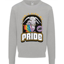 Can't Hide My Pride LGBT Gay Awareness Kids Sweatshirt Jumper Sports Grey