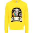Can't Hide My Pride LGBT Gay Awareness Kids Sweatshirt Jumper Yellow