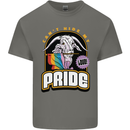 Can't Hide My Pride LGBT Gay Awareness Mens Cotton T-Shirt Tee Top Charcoal