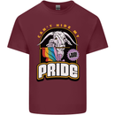 Can't Hide My Pride LGBT Gay Awareness Mens Cotton T-Shirt Tee Top Maroon