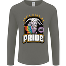 Can't Hide My Pride LGBT Gay Awareness Mens Long Sleeve T-Shirt Charcoal