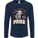 Can't Hide My Pride LGBT Gay Awareness Mens Long Sleeve T-Shirt Navy Blue
