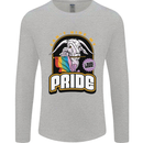 Can't Hide My Pride LGBT Gay Awareness Mens Long Sleeve T-Shirt Sports Grey