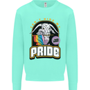 Can't Hide My Pride LGBT Gay Awareness Mens Sweatshirt Jumper Peppermint