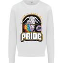 Can't Hide My Pride LGBT Gay Awareness Mens Sweatshirt Jumper White